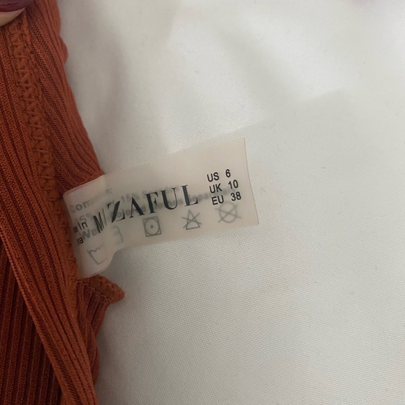 BURNT ORANGE NWT Zaful Bikini with cutouts - Picture 10 of 11